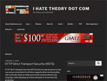Tablet Screenshot of ihatetheory.com